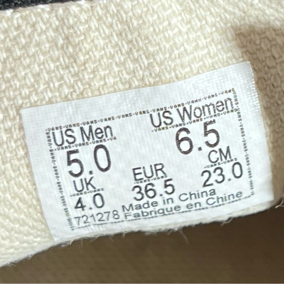 VANS CLASSIC SLIP ON PATCHWORK MULTI LEATHER CANVAS SNEAKERS WOMEN 6.5  MEN 5 - Picture 6 of 12